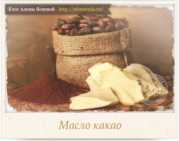 Полезные свойства масла какао